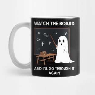Funny Halloween Teacher Costume Funny Ghost Teacher Mug
